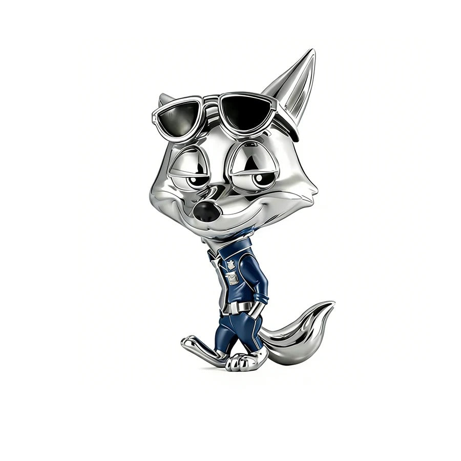 Berloque Nick Zootopia em Prata 925 para pulseira feminina
