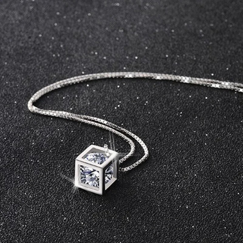 Colar Caixa Cristal