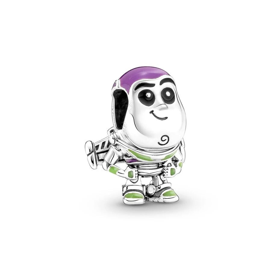 Berloque Buzz Lightyear Toy Story em Prata 925 para pulseira feminina